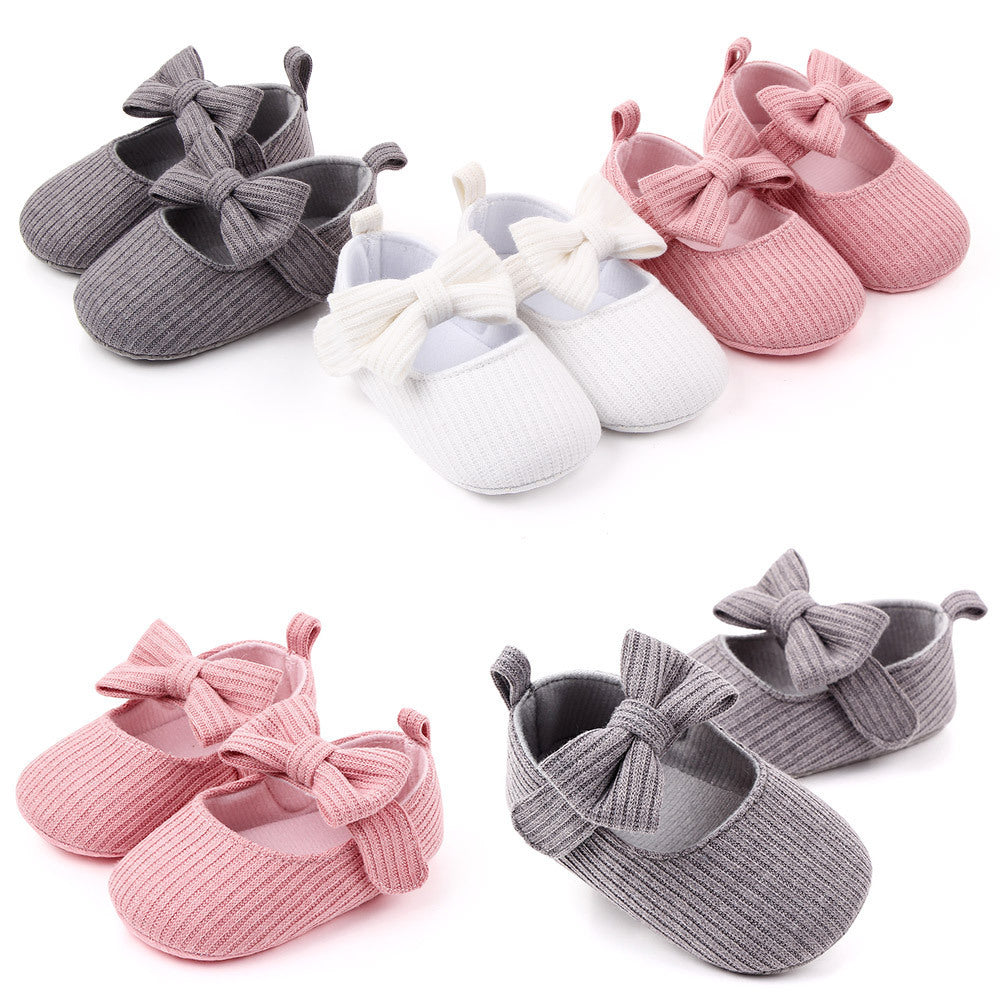 Baby Girl Bow Knit Shoes