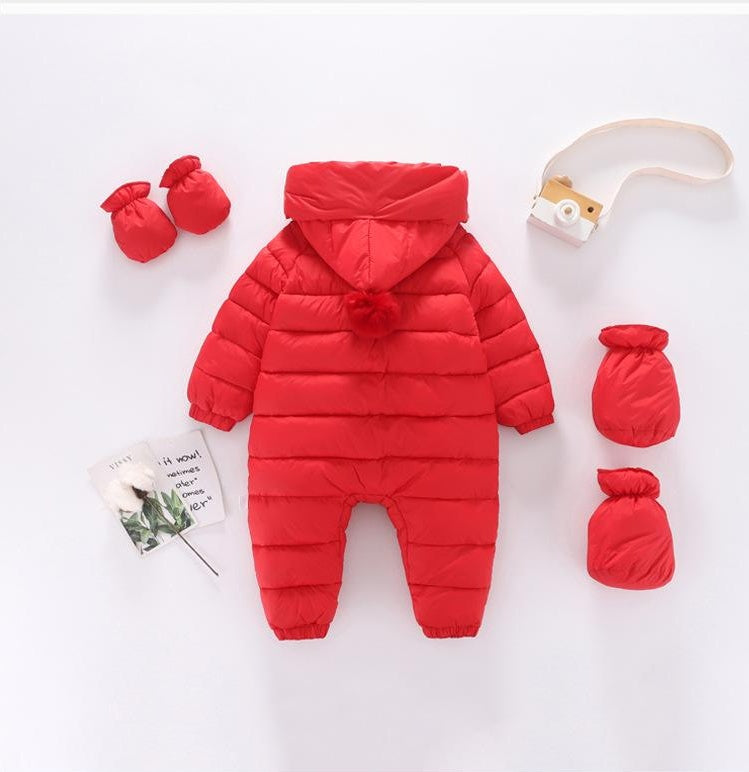 Baby Velvet Padded Romper