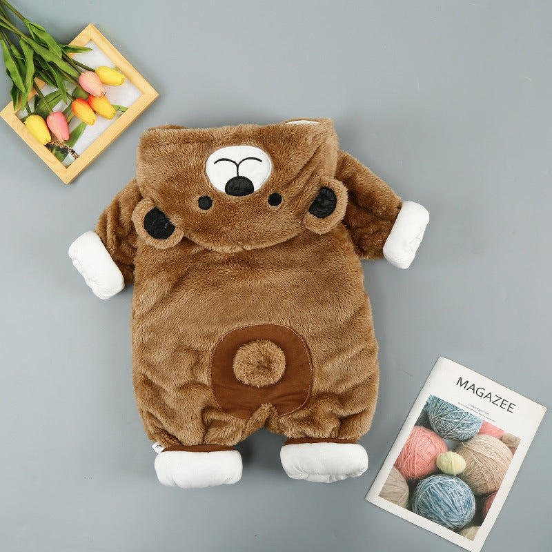 Baby Winter Hooded Onesie