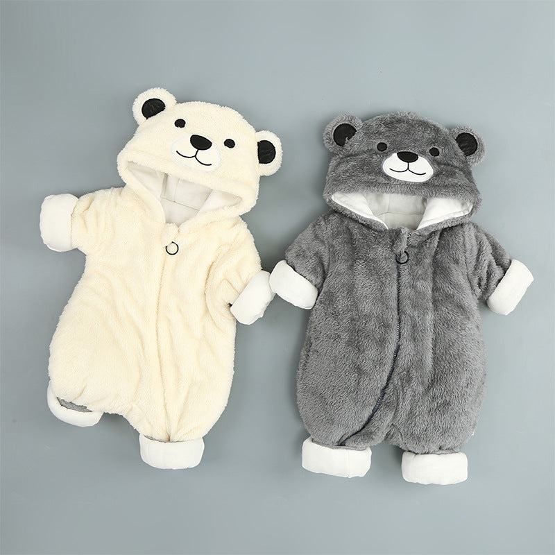 Baby Winter Hooded Onesie