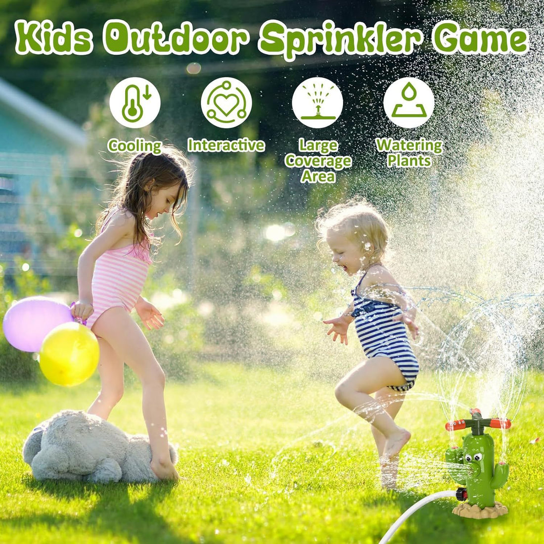 Outdoor Water Spray Cactus Toy