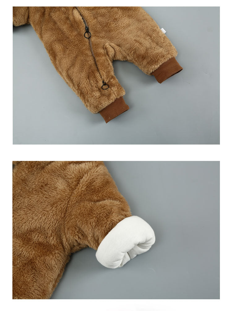 Baby Winter Hooded Onesie