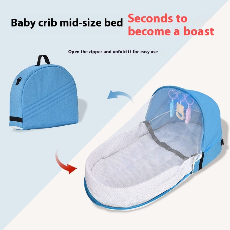 Portable Folding Baby Bed with Mosquito Net