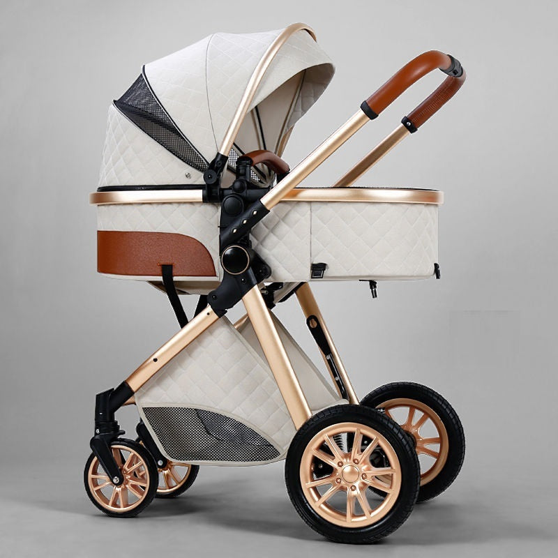 Lightweight 4-Wheel Baby Stroller